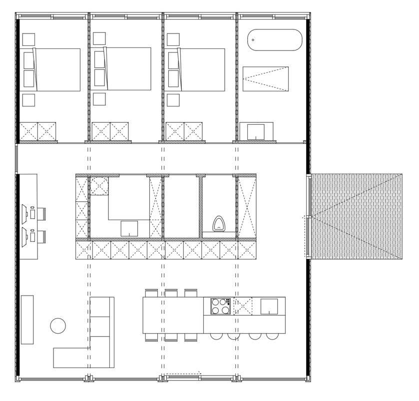 Plan-architecte-maison-conteneur